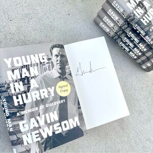 Gavin Newsom Signed 2026 Book Young Man In A Hurry 1st Ed/1st Print NEXT PRES?!